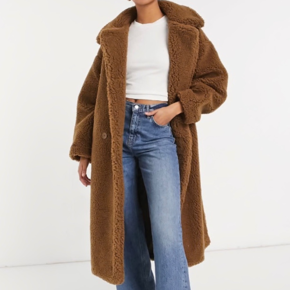 NWT MONKI Oversized Teddy Coat XS